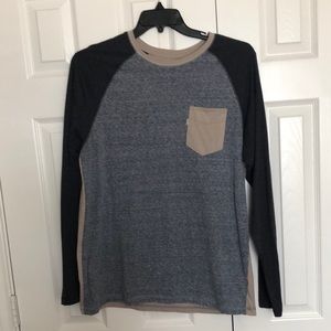 Levi’s color block long sleeve shirt, size Large